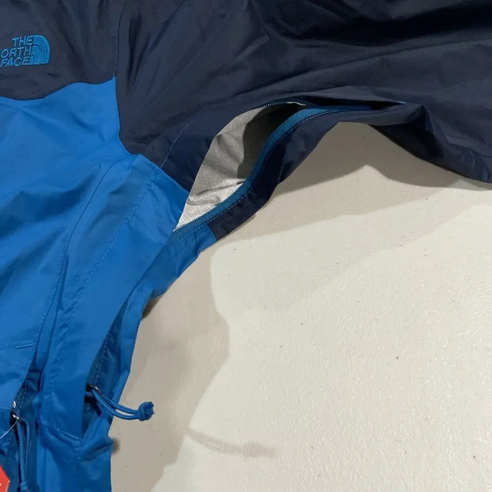 The North Face Venture Jacket Men's Small Blue Hooded Windbreaker New